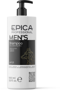 Men's Мужской шампунь с кондиционирующим эффектом, маслом апельсина, экстрактом бамбука и витамином PP, 1000 мл.