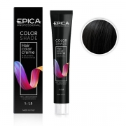 Epica colorshade крем краска для волос, тон 1.0 черный холодный, 100 мл