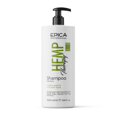 Epica Hemp therapy ORGANIC - Шампунь для роста волос, 1000 мл