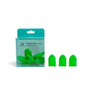 Силиконовые колпачки для снятия гель-лака (10 шт/упак) зеленые