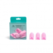Силиконовые колпачки для снятия гель-лака (10 шт/упак) розовые