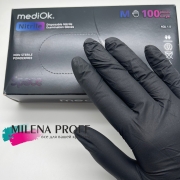 MediOK, Перчатки нитрил размер M, чёрный