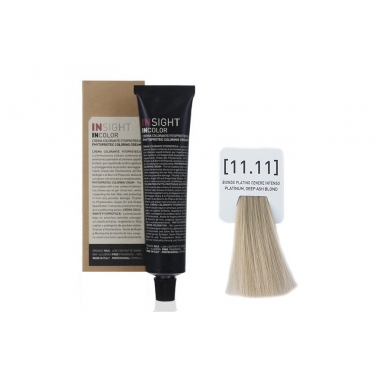 Крем-краска для волос INCOLOR (11.11 Платиновый интенсивно-пепельный блонд) | Insight ( 100 мл ) 