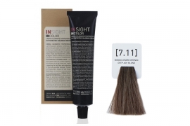Крем-краска для волос INCOLOR (7.11 Интенсивно-пепельный блондин) | Insight ( 100 мл )