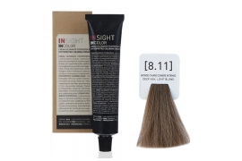 Крем-краска для волос INCOLOR (8.11 Интенсивно-пепельный светлый блондин) | Insight ( 100 мл )
