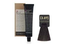 Крем-краска для волос INCOLOR (3.07 Ледяной шоколадный темно-коричневый) | Insight ( 100 мл ) 