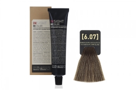 Крем-краска для волос INCOLOR (6.07 Ледяной шоколадный темный блондин) | Insight ( 100 мл )