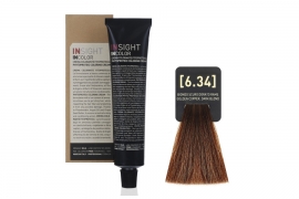Крем-краска для волос INCOLOR (6.34 Золотисто-медный темный блондин) | Insight ( 100 мл )