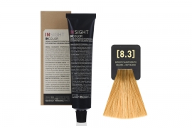 Крем-краска для волос INCOLOR (8.3 Золотистый светлый блондин) | Insight ( 100 мл )