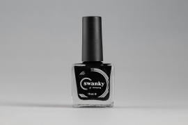 Swanky Stamping, Лак для стемпинга №001 - Черный (10 мл)