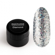 MONAMI, Гель-лак Diamond Silver Star (платиновый, 5 гр)